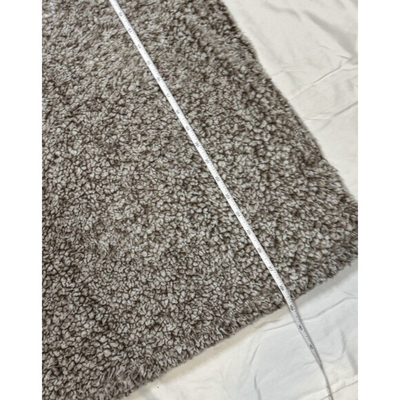 Grizzly Sherpa Pullover Women’s M  Quarter Zip Fleece Brown Beige Sweater Winter - Picture 8 of 9